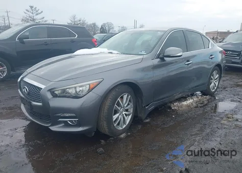 2015 Infiniti Q50 Premium from USA, damaged, VIN JN1BV7AR9FM411062